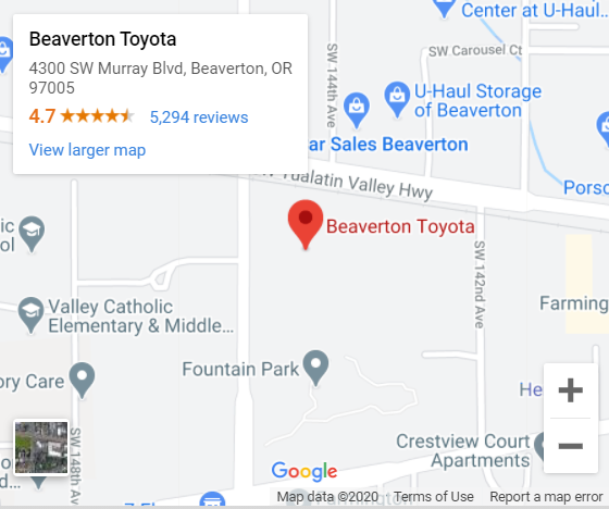 Get directions to Beaverton Toyota