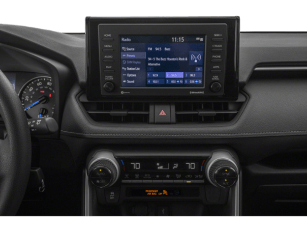 Toyota Rav4 navigation console.
